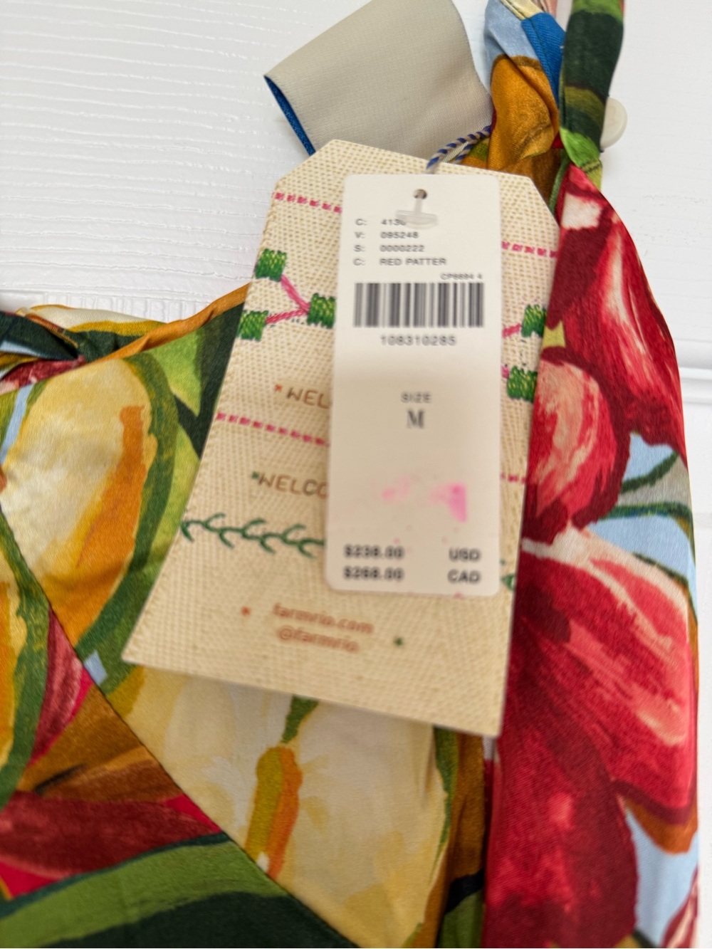 FARM Rio Tropical Floral Maxi Dress — Green, Orange, Yellow - Picture 9 of 9